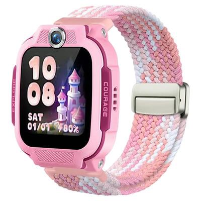 适用小天才儿童电话手表Z9保护壳表带Z6A/Z11/Z7/Z8/Z5金属磁扣弹力卡通腕带Q1R/D2/Q3/U5/N5/Y06印花壳配件