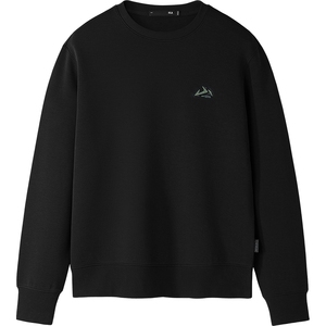 加绒可选海澜之家山不在高保暖卫衣26春圆领刺绣内搭上衣男款