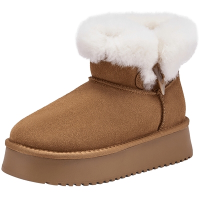 热风2025年冬季女士时尚休闲靴