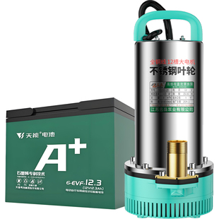 充电式浇菜抽水泵农用灌溉大功率型便携式菜地浇水户外电动抽水机