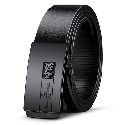 保罗皮带男自动扣纯牛皮裤腰带潮