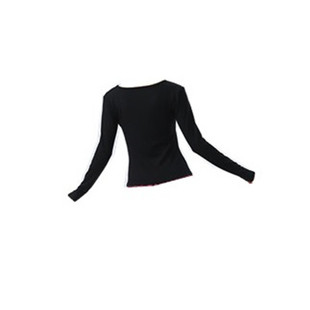 古典舞形体服现代舞蹈练功服方领喇叭长袖修身韵休闲不规则上衣女