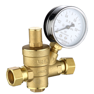 家用自来水减压阀热水器净水器恒压稳压阀门黄铜加厚4分6分可调式