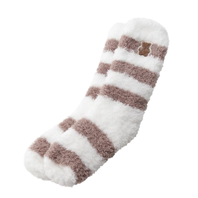 长毛绒双层加厚袜子女保暖软绵绵