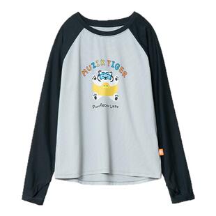 棉叔叔儿童老虎联名吸湿速干T恤透气防晒衣男童女童速干短裤套装