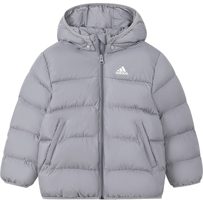 Adidas/阿迪达斯正品秋冬款小童运动休闲保暖连帽棉服IP5655