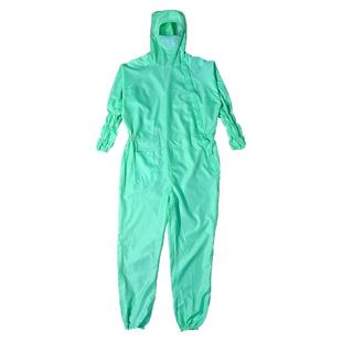 百级无尘服连体网格斜拉链有口袋口罩净化洁净食品工作服防静电衣