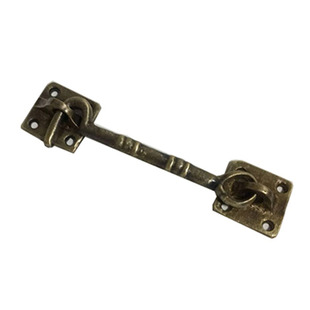 中式仿古家具窗户纯铜风钩老式门窗支撑双开门插销古铜色明插销