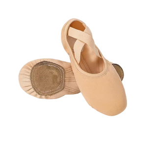 免系带舞蹈鞋全弹力布教师柔软专业芭蕾中国跳舞鞋瑜伽形体猫抓鞋