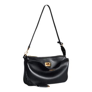 金妍 里外全皮机车包rodeo锁扣腋下麻将包高级感通勤百搭单肩包