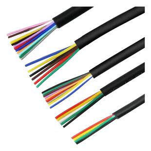国标RVV信号线2 3 4 5 6 8 10 12芯0.30.5 0.75 1平方多芯控制线