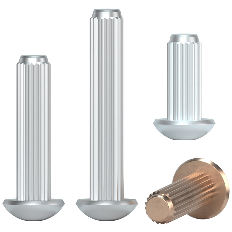 GB827不锈钢标牌铆钉滚花铝铆钉铜铭牌商标实心铆钉M2M2.5M3M4M5