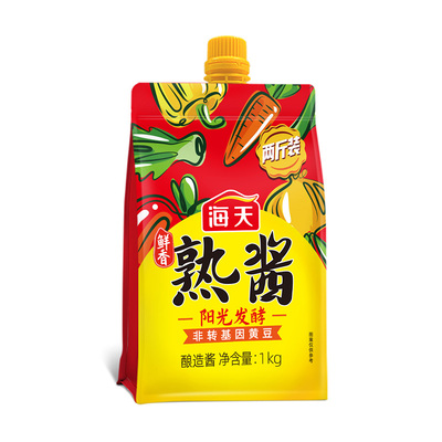 海天鲜香熟酱450g/1KG黄豆酿造