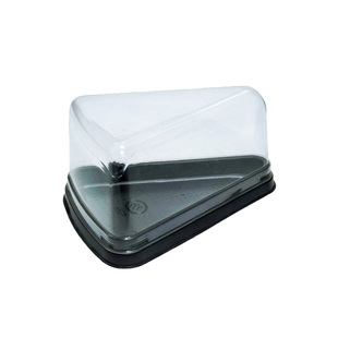 高品质三角形慕斯蛋糕盒切块榴莲千层包装盒透明甜品盒子6/8/10寸