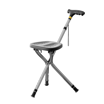 拐杖凳老人拐杖凳子折叠便携可坐