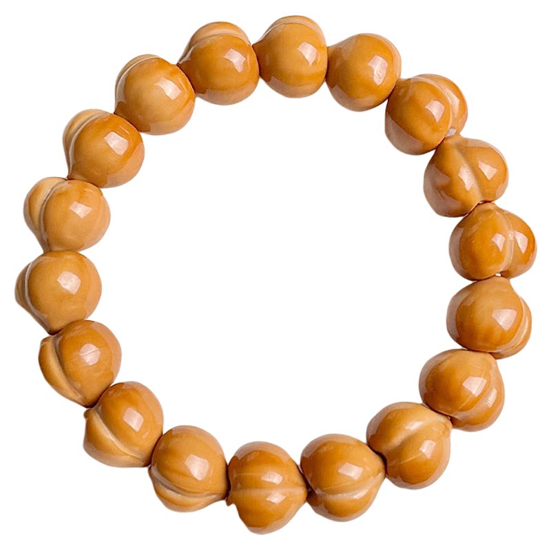 爱心屁桃猴头手串女可爱星星人手持光面元宝核桃文玩盘玩佛珠手链