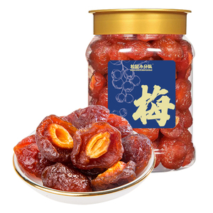松鼠小分队半边梅蜜饯果干休闲果脯话梅肉孕妇办公室零食500g/罐