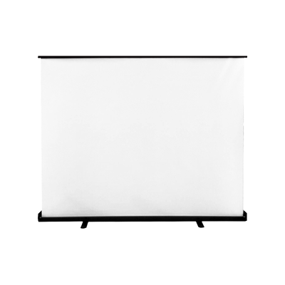 地拉幕布100寸三色激光投影仪幕布抗光手拉地拉式投影布家用免打孔免安装地升幕布户外露营便携移动支架升降