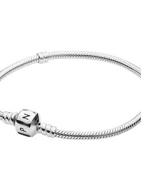 潘家手链S925纯银蛇骨链