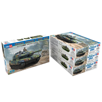 小号手军事拼装模型装甲军战车1:35现代德国豹2A6EX主战坦克82403