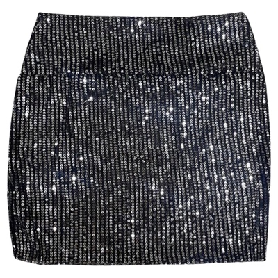 Sequined tight half length skirt女士纯色亮片紧身包臀半身短裙