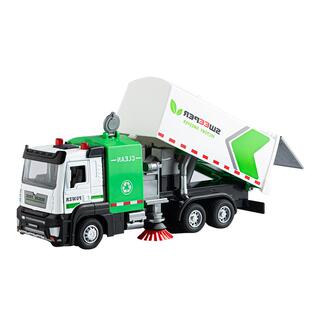 皇儿回力合金工程汽车儿童玩具车男孩子1一3岁环卫垃圾洒水车宝宝