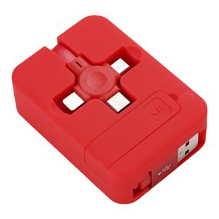 三合一快充数据线手机通用充电线华为苹果安卓Type-c圆口手机支架