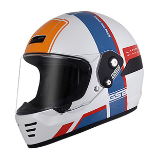 gsbv73头盔摩托车女复古巡航全盔玻璃钢哈雷机车碳纤维春夏头盔男