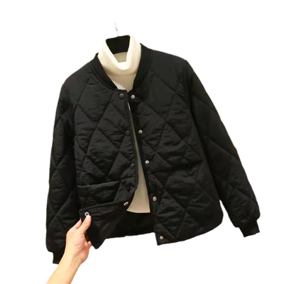 淘季棉短款韩版直筒显瘦小棉衣女