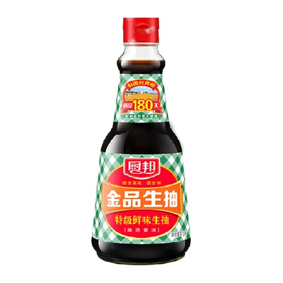 厨邦金品特级鲜味生抽酱油410ml