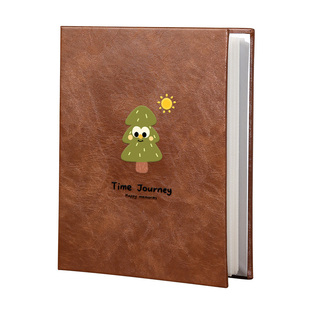 6寸皮质小相册本高级纪念册大容量5寸7照片收纳儿童成长家庭影集