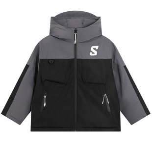 儿童羽绒服男童冬季2025新款男孩冲锋衣大童装防寒服男款御寒外套