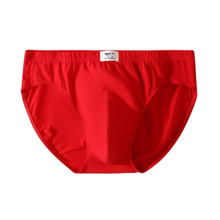 七匹狼红内裤男生本命年三角裤头纯棉2026新款红色底裤男士短裤衩