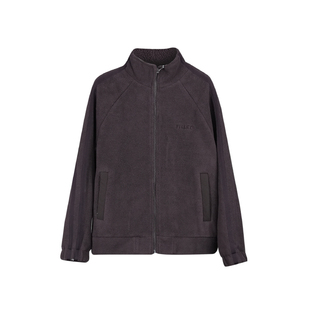 男士颗粒绒夹克外套2025冬季新款潮流宽松休闲简约百搭立领上衣