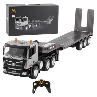 汇纳遥控平板拖车挖掘机工程车男