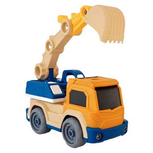 儿童可拆卸工程车玩具挖掘机推土车飞机轮船男孩3-6岁4益智拼装车