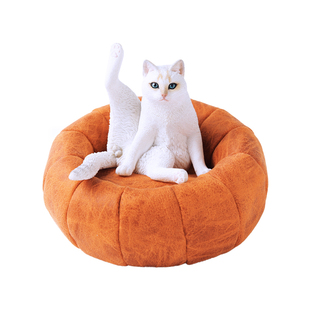 JXK 懒猫4.0模型 仿真英短猫黑猫虎斑猫三花猫手办周边小摆件礼品