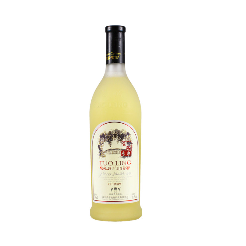 驼铃风干甜白葡萄酒庄园浓缩11.5度750ml整箱六瓶新疆吐鲁红酒