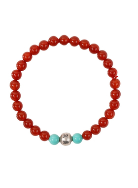 马年本命年红玛瑙六字真言手串