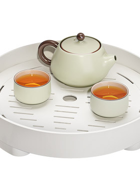 沥水茶盘双层小型托盘杯子置物架