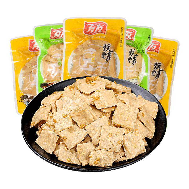 有友豆干泡椒山椒味散装豆腐干