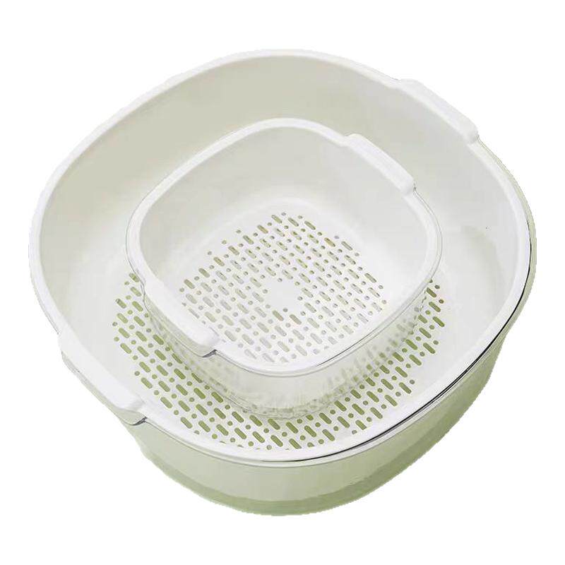 双层沥水篮厨房洗菜盆用品