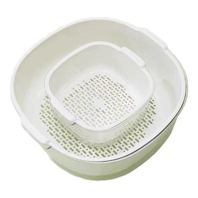 双层沥水篮厨房洗菜盆用品