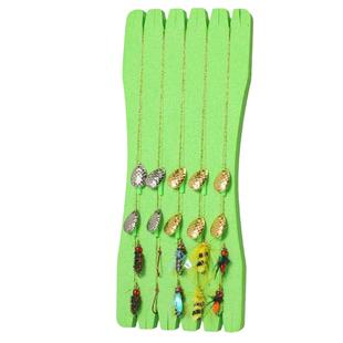 路亚假饵飞蝇钩钓组瓜子亮片套装绑好不伤线 组白条马口翘嘴专杀