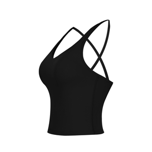 Aria Leisure 瑜伽吊带运动背心女带胸垫外穿一体杯运动内衣美背