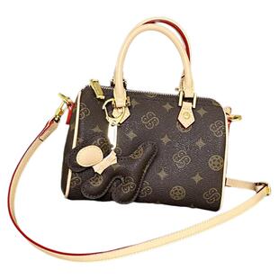 优草坊女包2026新款高级感老花枕头包时尚百搭单肩斜挎包通勤包潮