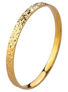 古法金包银爆闪实心手镯送女友