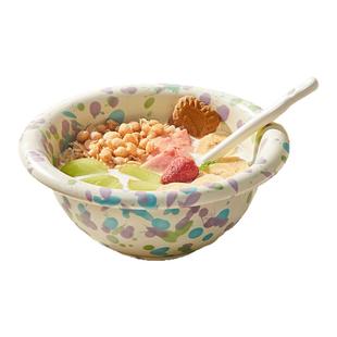 高颜值泼墨酸奶碗餐具陶瓷水果沙拉碗好看的燕麦片碗甜品碗早餐碗