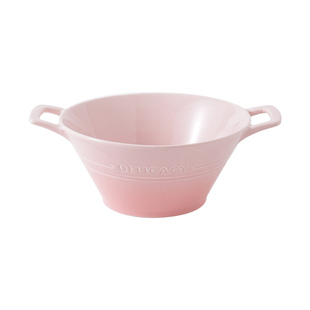 家用双耳陶瓷汤碗面碗拉面碗沙拉碗高颜值纯色釉下彩简约大碗简约