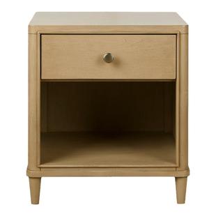 HarborHouse美式实木边几客厅卧室复古家具收纳储物角几床头柜